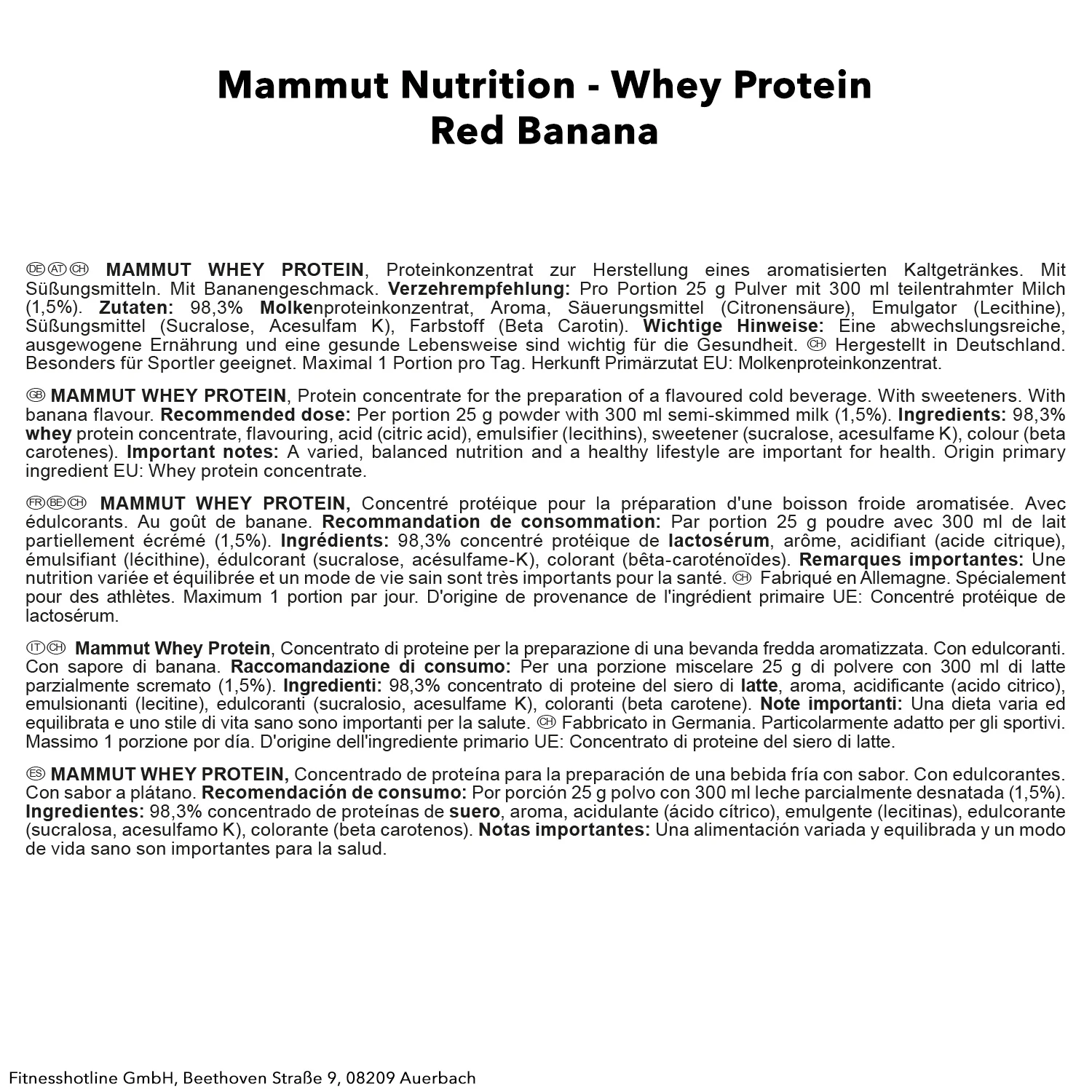 Mammut Whey Protein (1000g) - Image 11