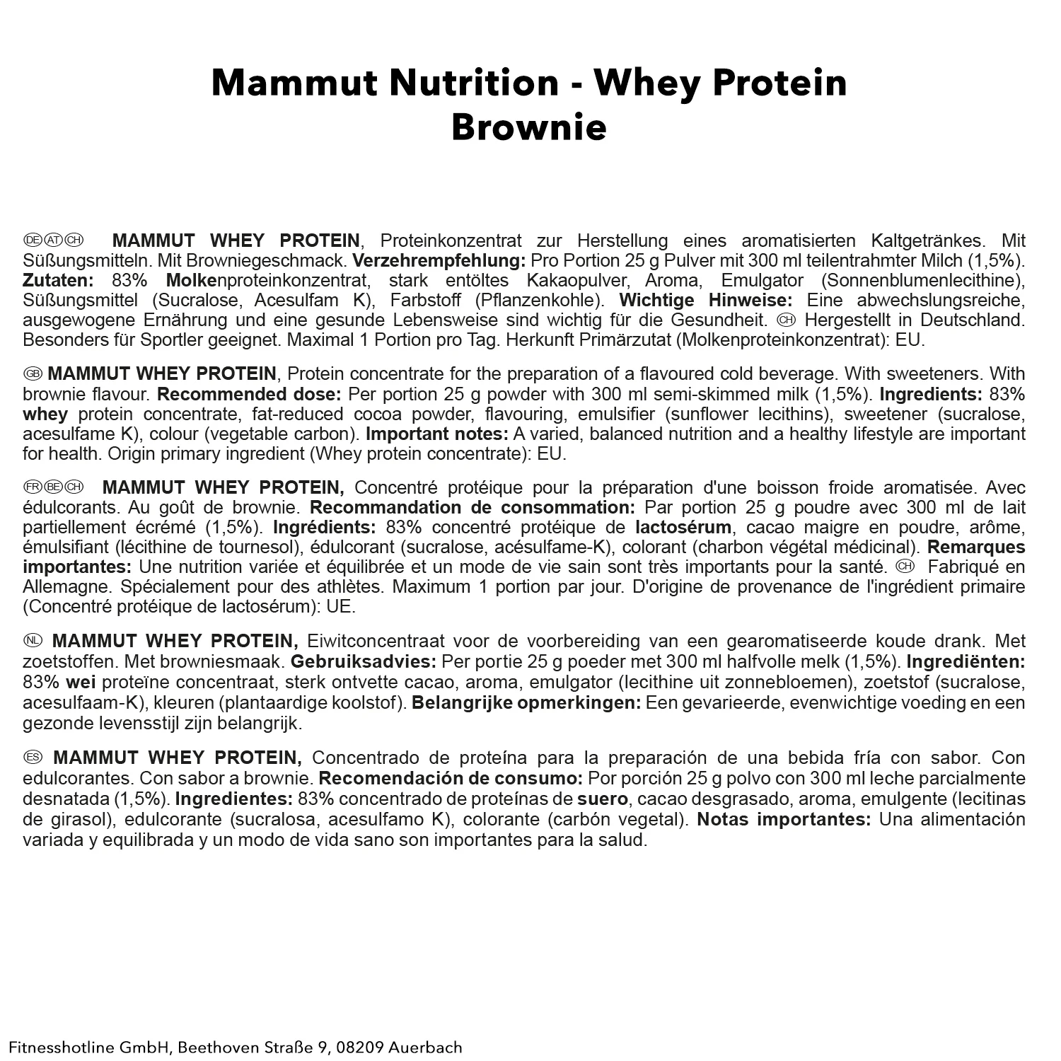 Mammut Whey Protein (1000g) - Image 17
