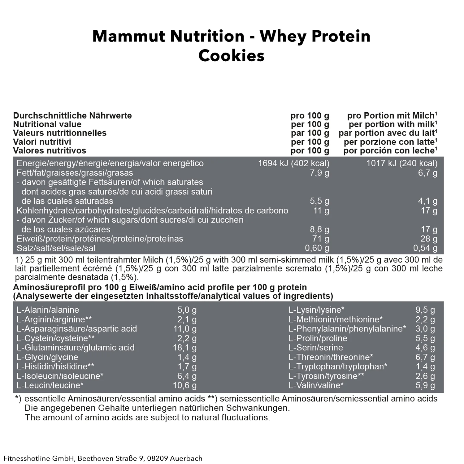 Mammut Whey Protein (1000g) - Image 21