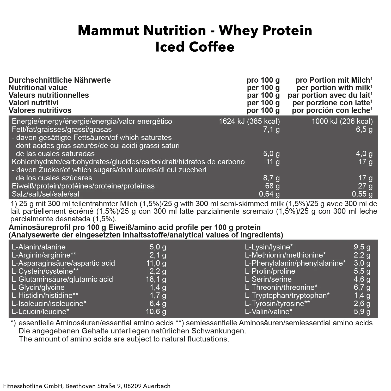 Mammut Whey Protein (1000g) - Image 24