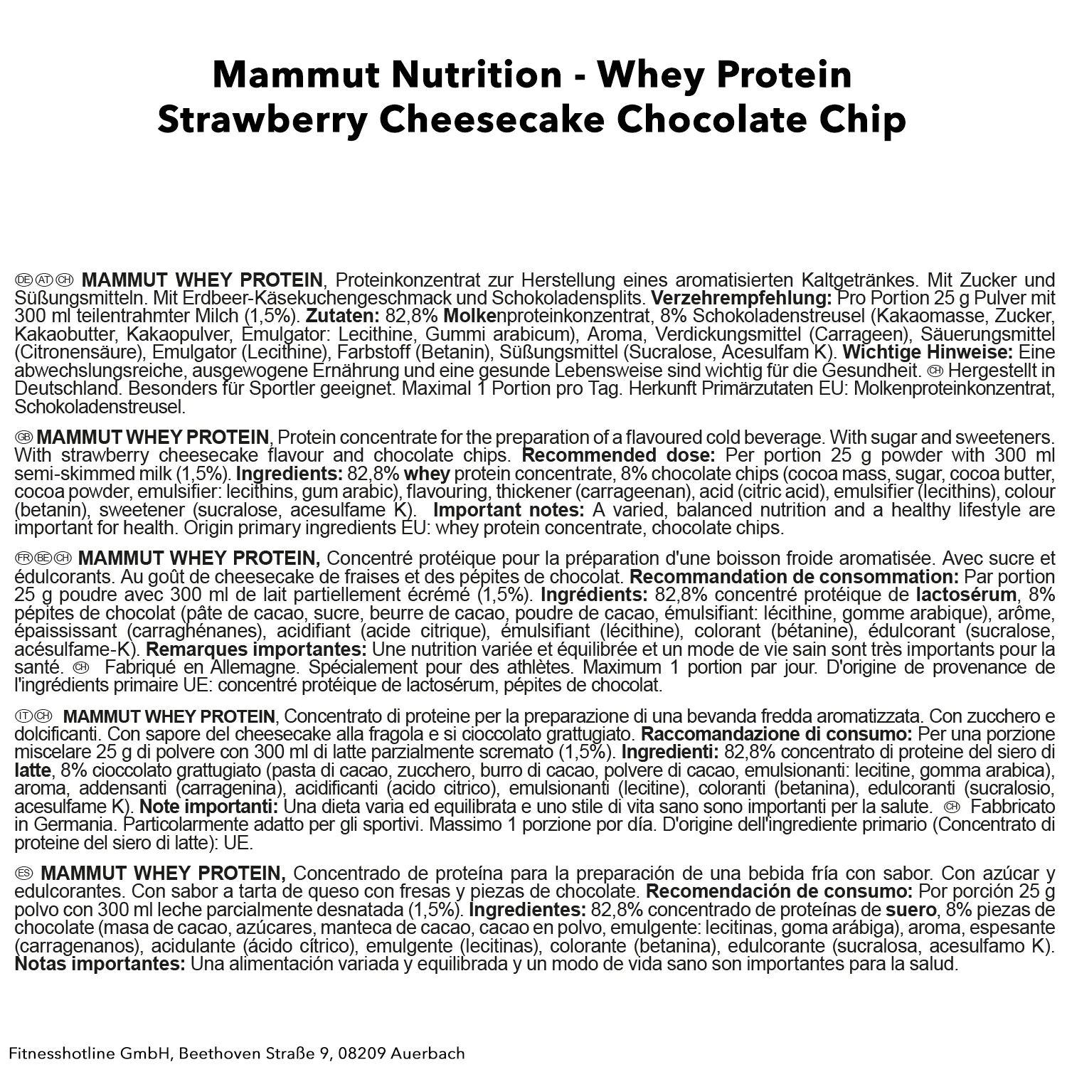 Mammut Whey Protein (1000g) - Image 26