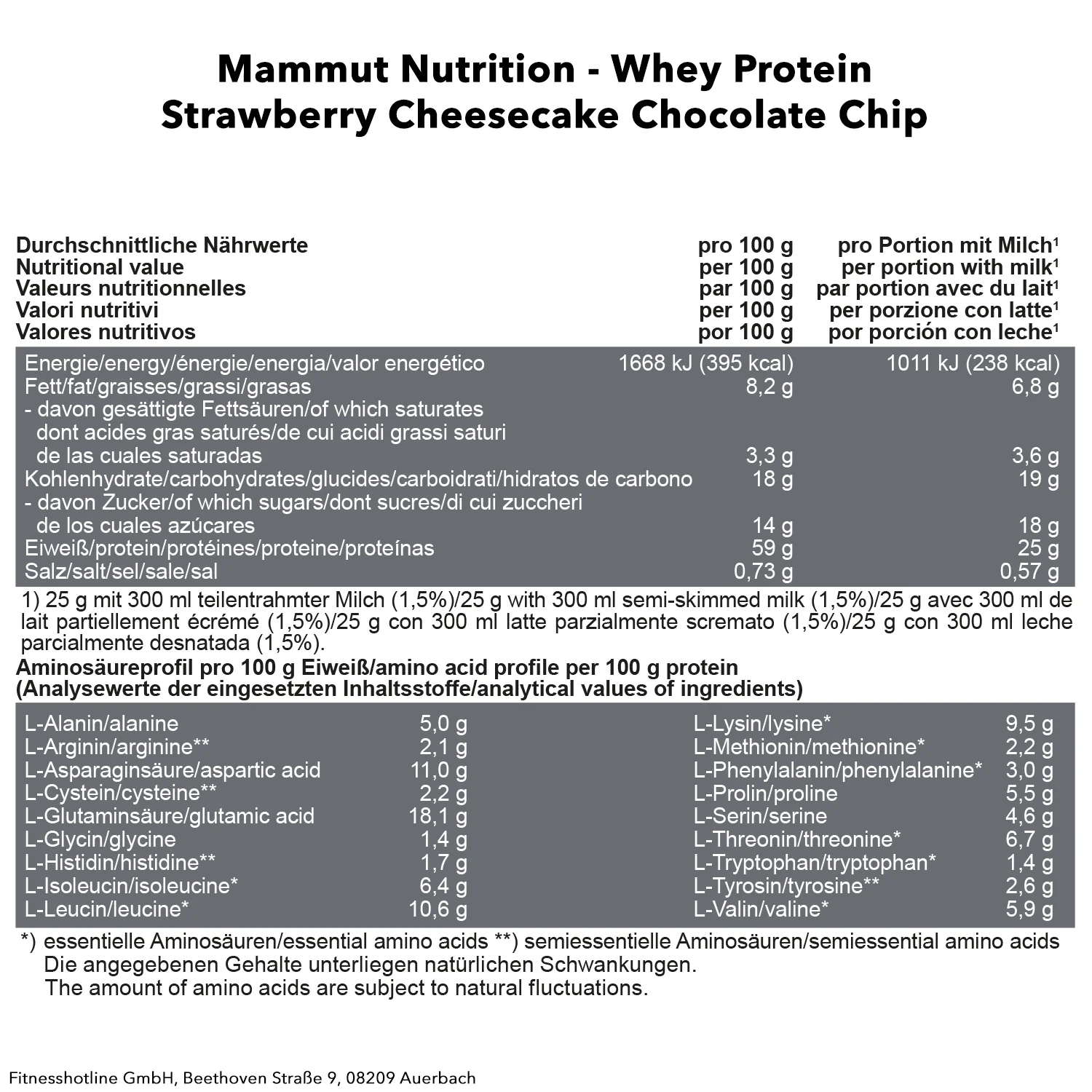 Mammut Whey Protein (1000g) - Image 27