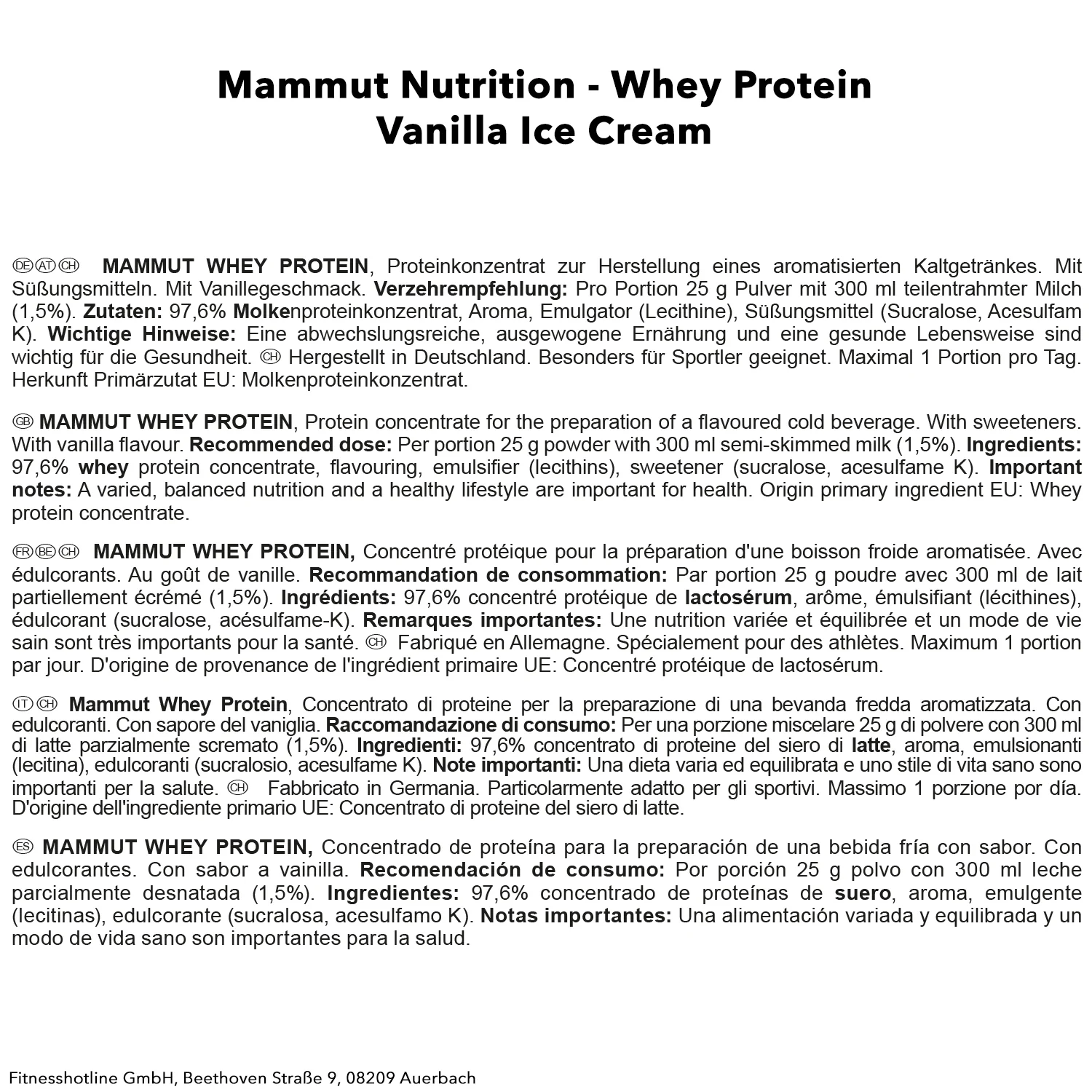 Mammut Whey Protein (1000g) - Image 8