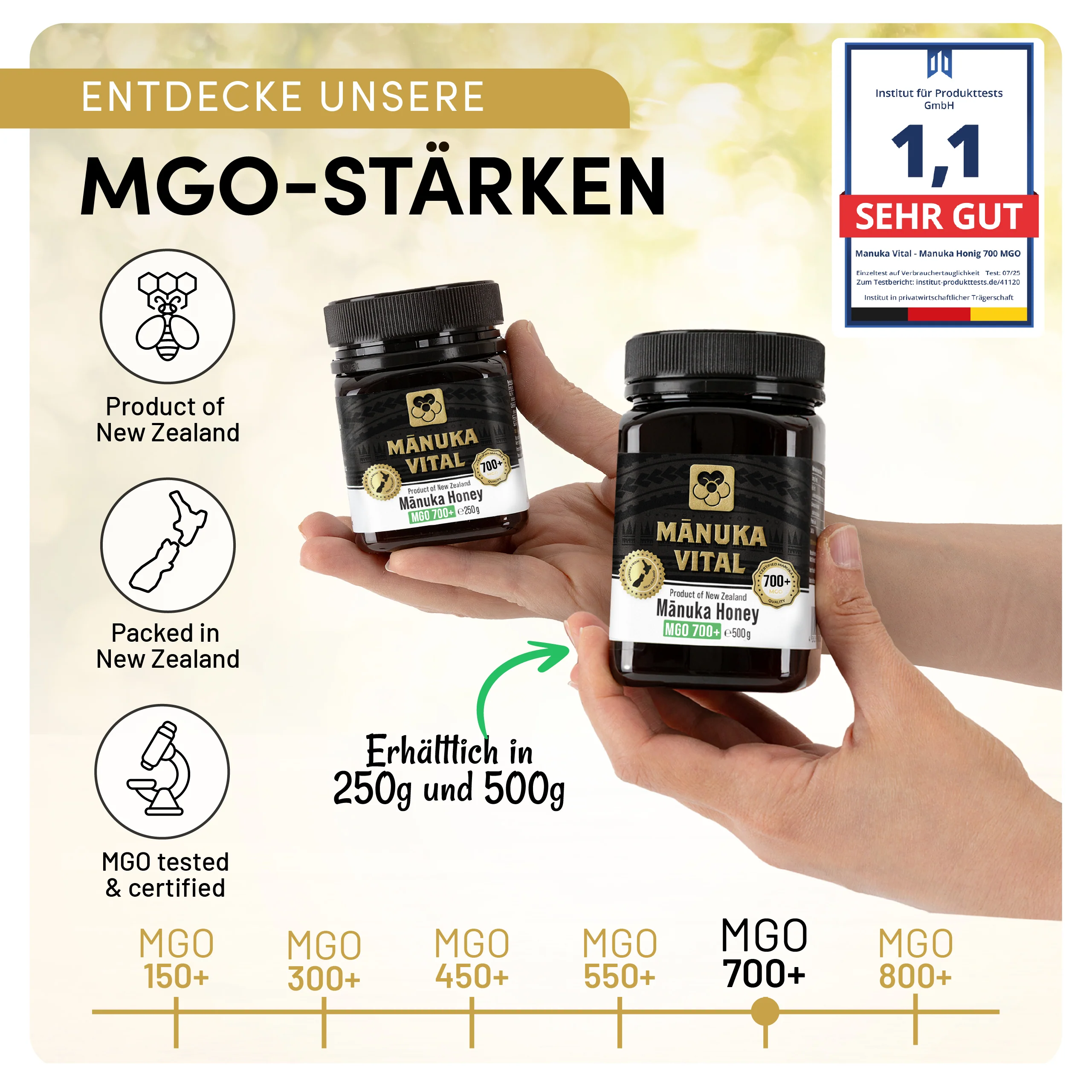 Manuka Vital Honig MGO 700+ (250g) - Image 3