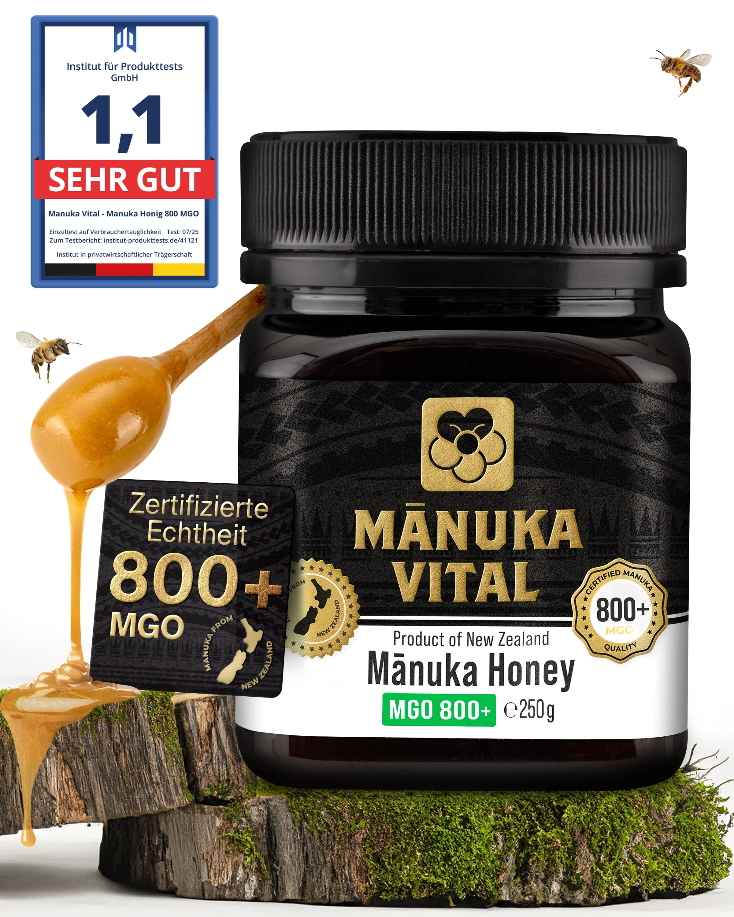 Manuka Vital Honig MGO 800+ (250g) - Image 4