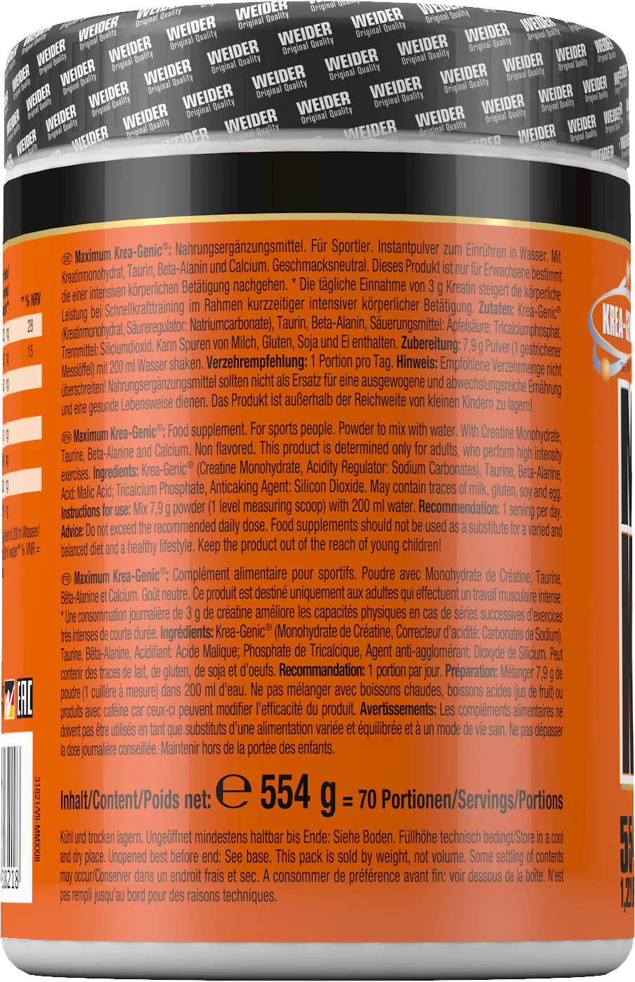 Maximum Krea-Genic Powder (454g) - Image 2
