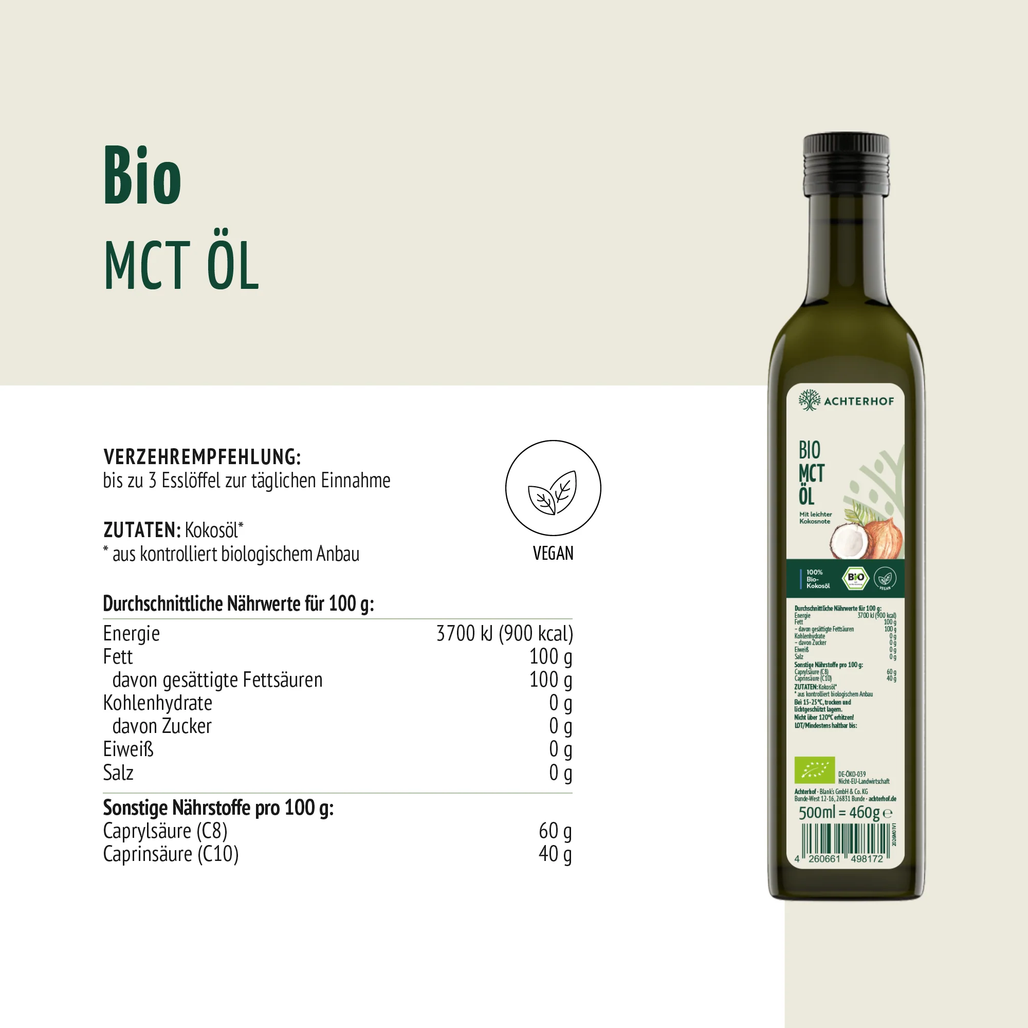 Bio MCT Öl (500ml) - Image 8