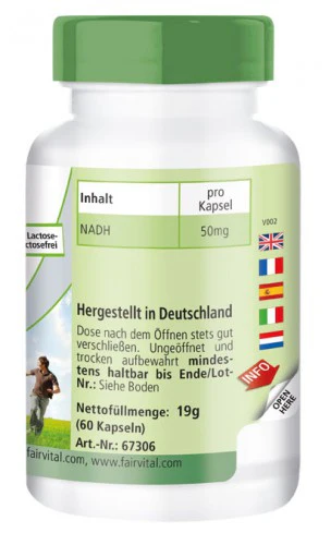 NADH 50mg (60 capsules) - Image 2