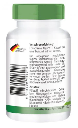 NADH 50mg (60 capsules) - Image 3