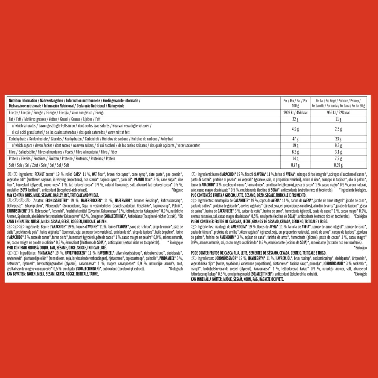 Nut Butter Filled Bar bio (12x50g) - Image 7