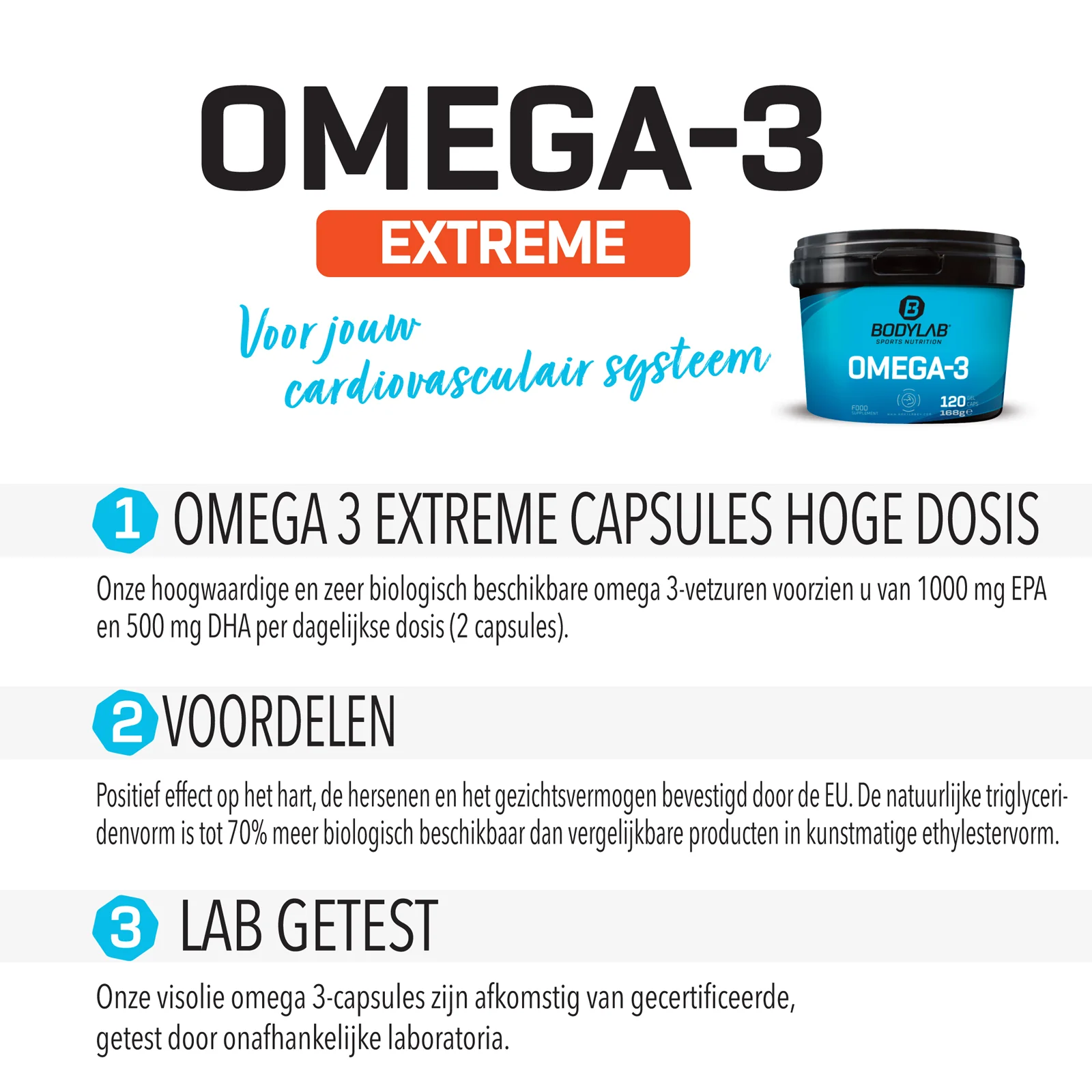 Omega-3 Extreme (120 capsules) - Image 4