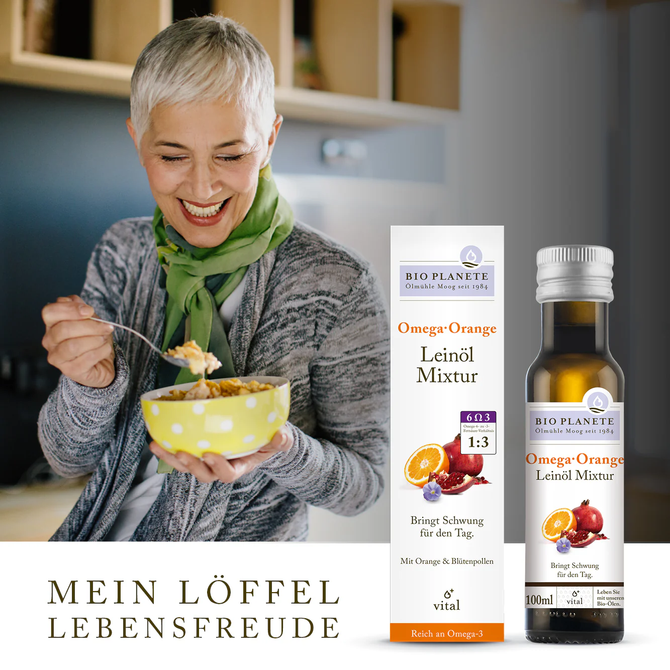 Omega Orange Leinölmixtur bio (100ml) - Image 3