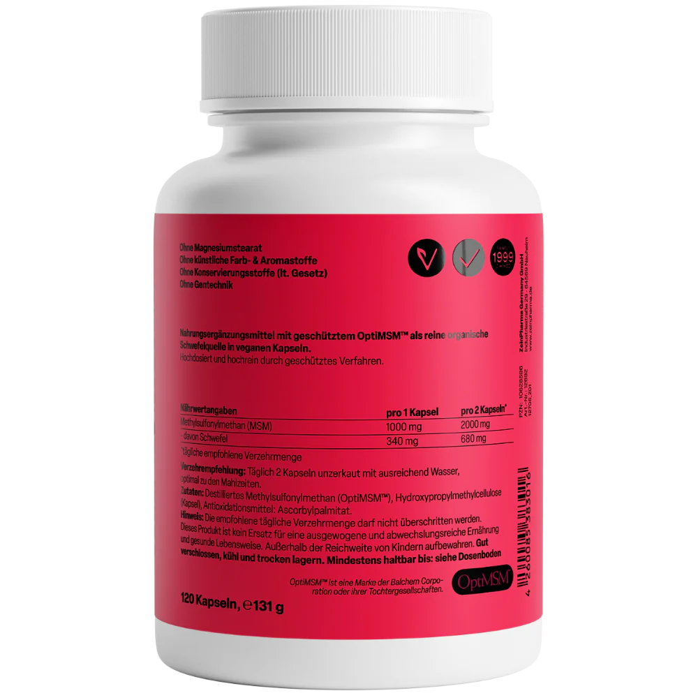 OptiMSM 1000mg (120 capsules) - Image 2