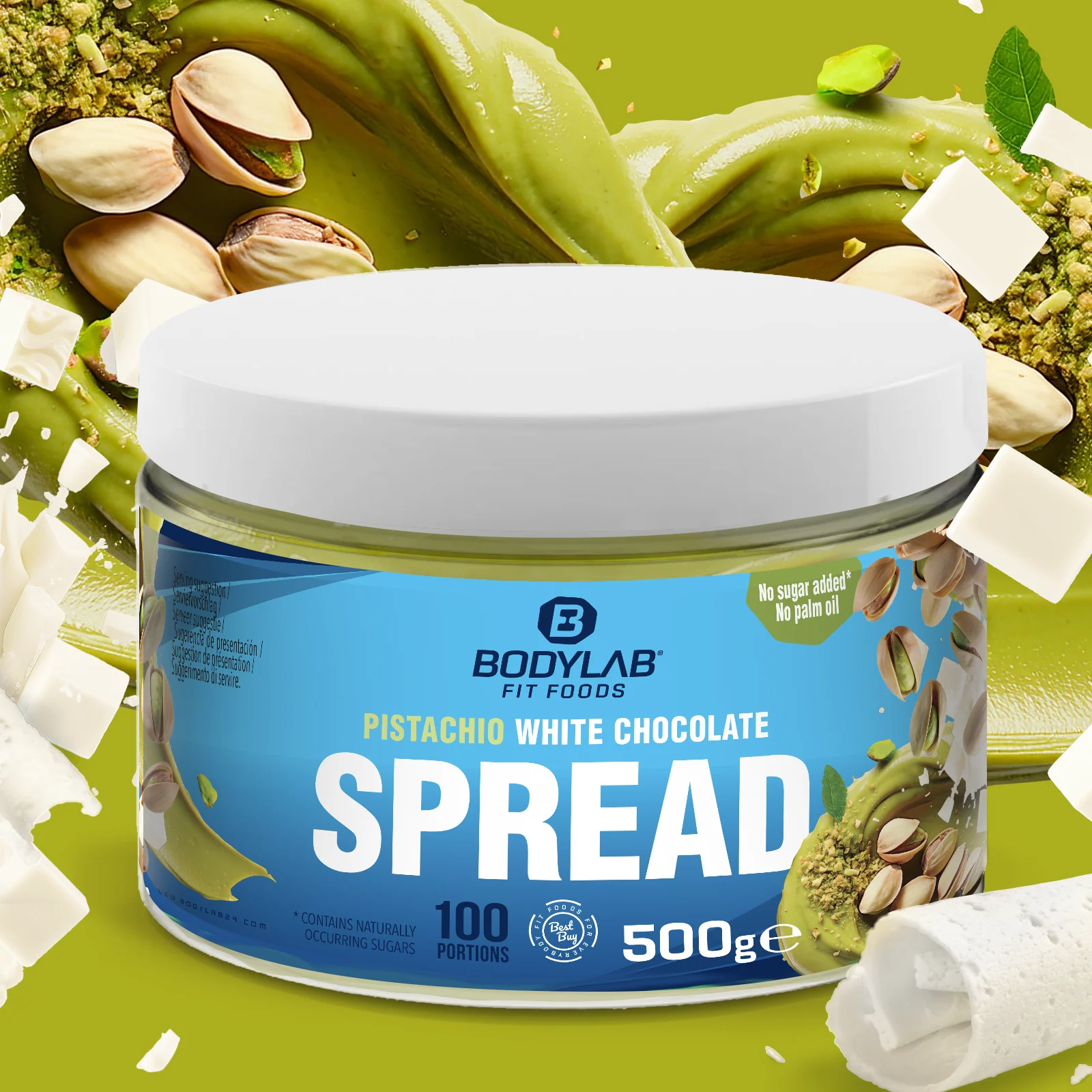 Pistachio White Chocolate Spread (500g) - Image 2