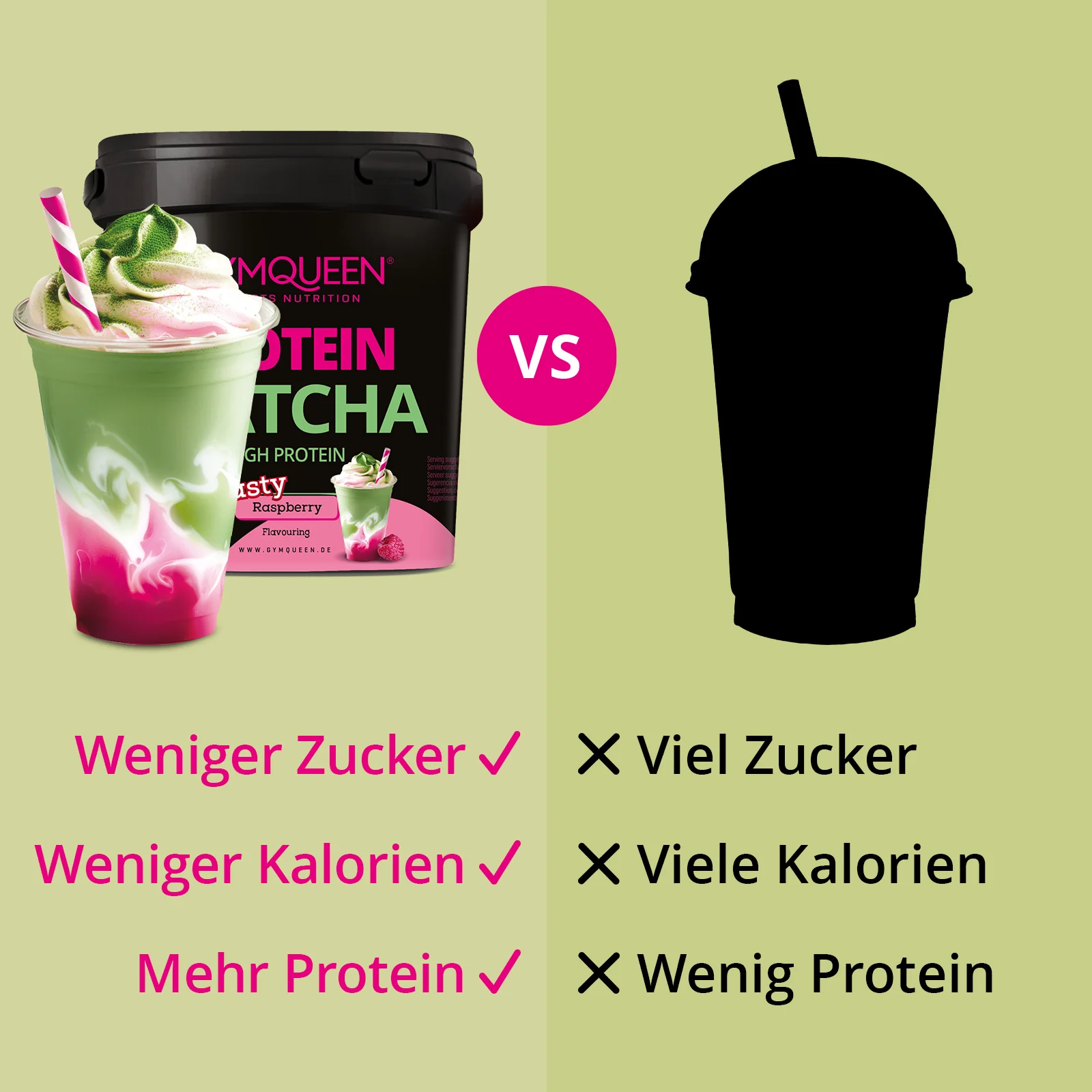 Protein Matcha Raspberry (450g) - Image 3