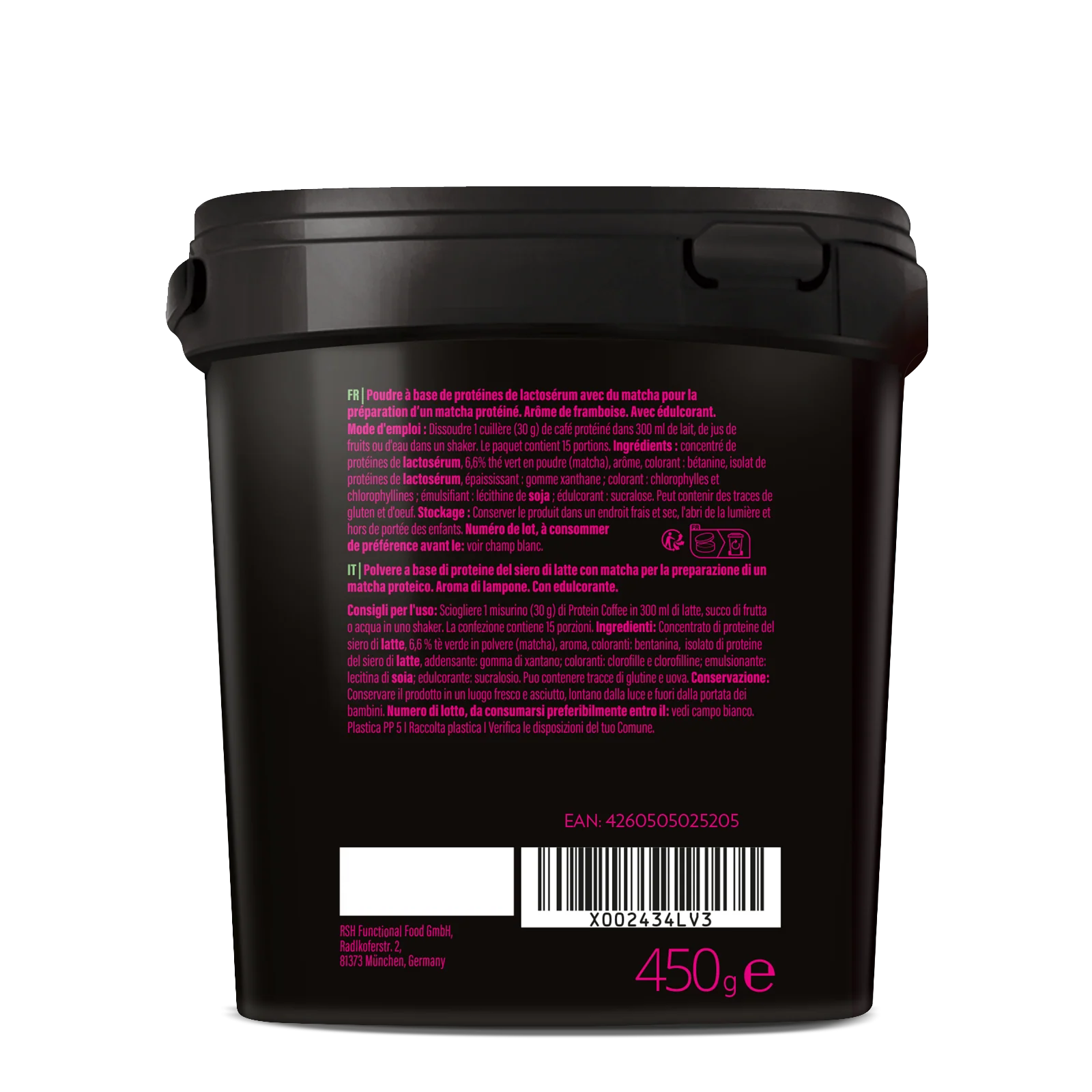 Protein Matcha Raspberry (450g) - Image 7