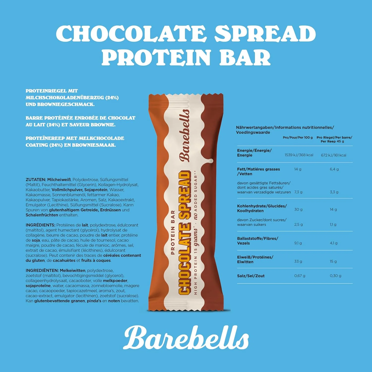 Protein Bar Spread (12x45g) - Image 8