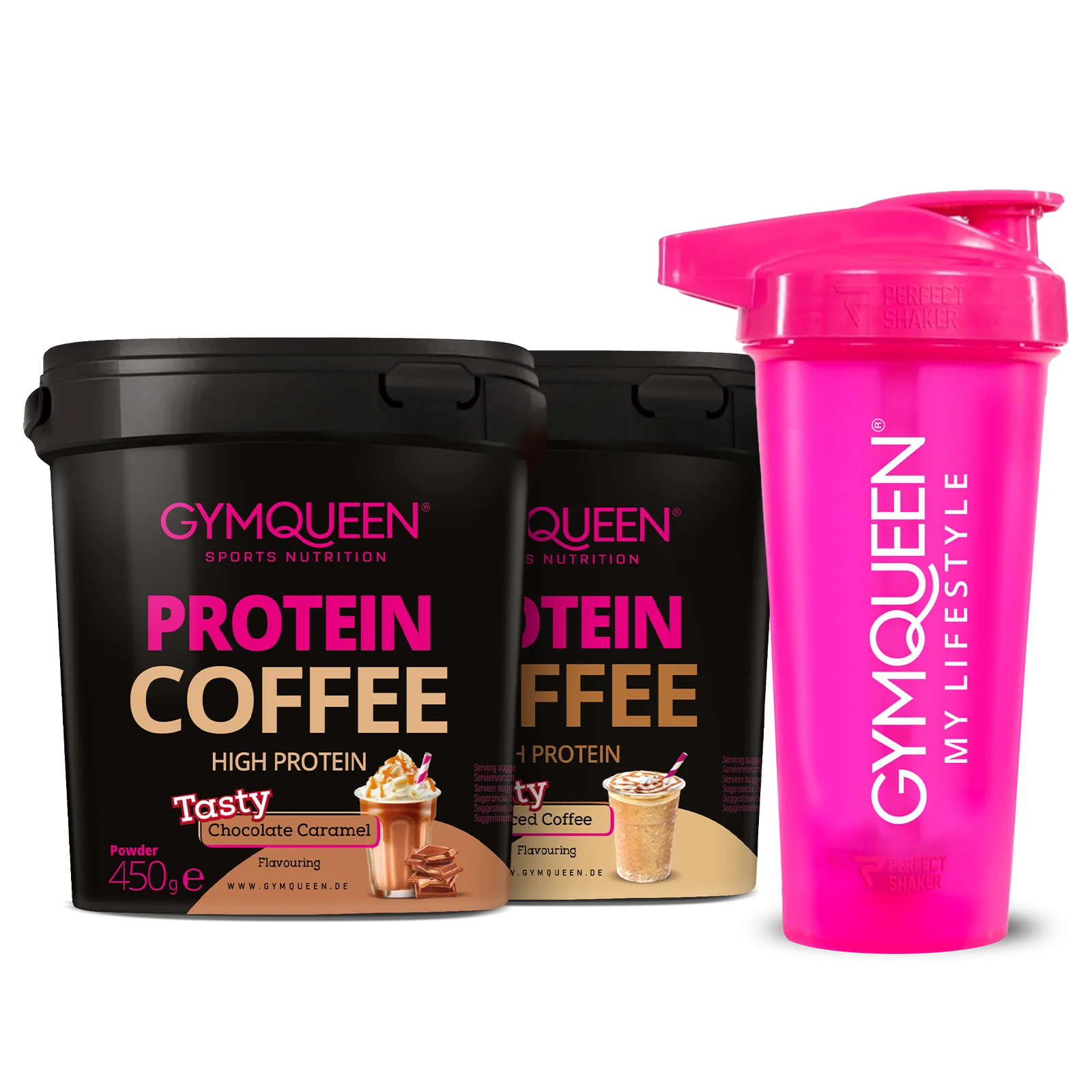 Protein Coffee 2er Pack + Perfect Shaker 
