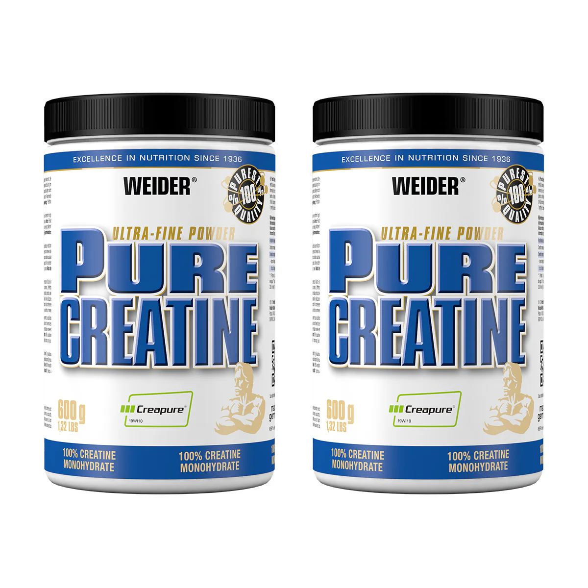 2x Pure Creatine Creapure® (2x600g)
