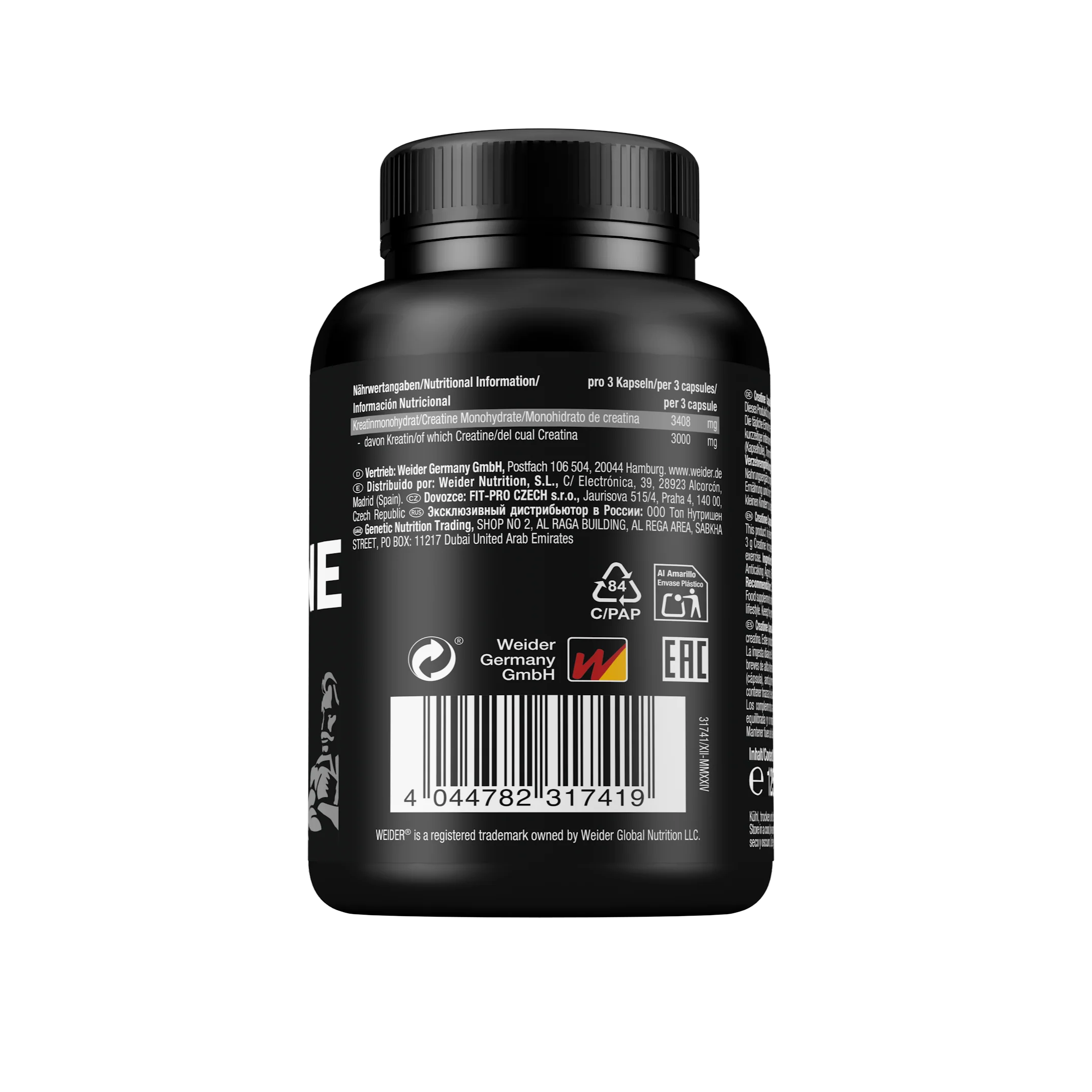 Pure Creatine capsules (100 caps) - Image 2