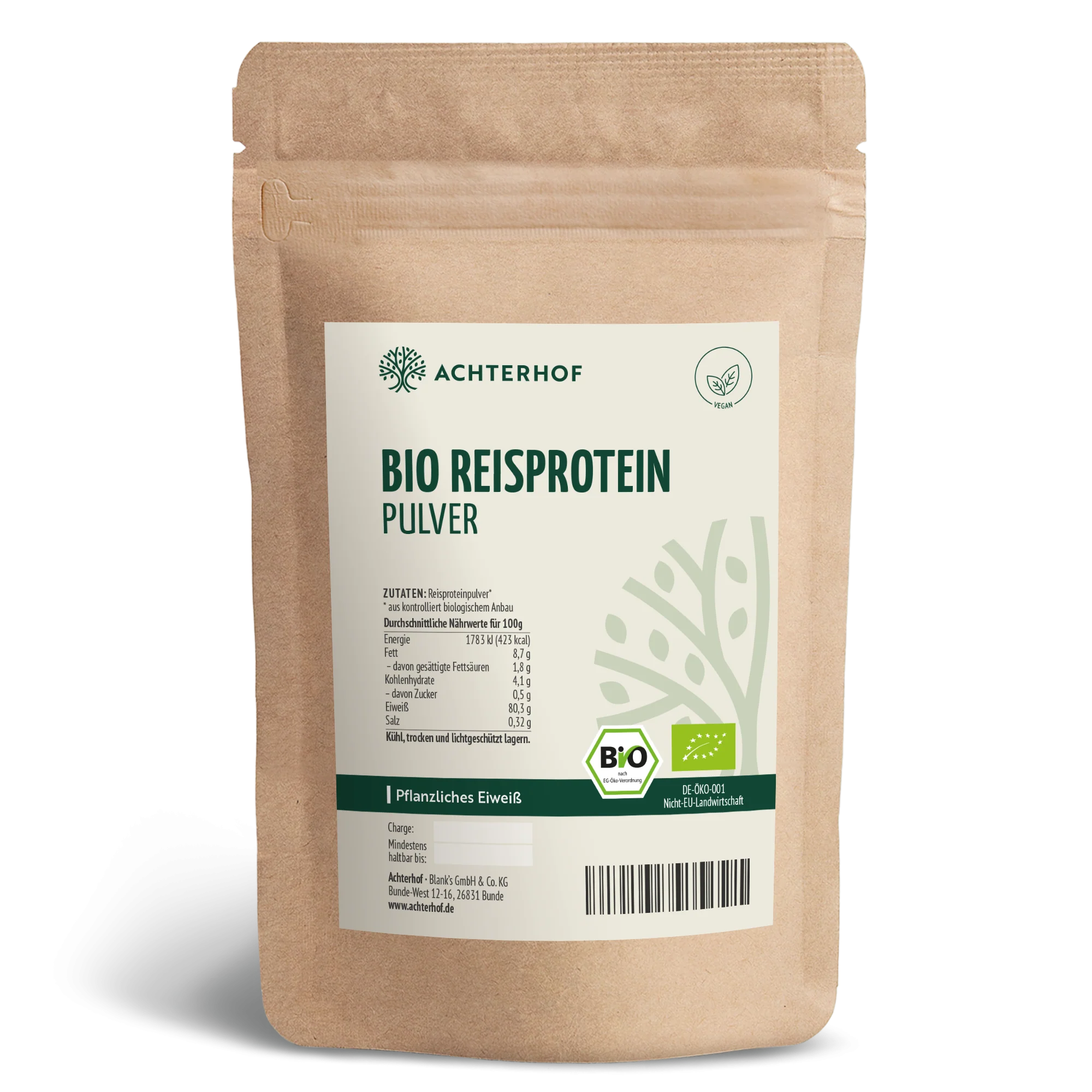 Bio Reisprotein Pulver (500g)