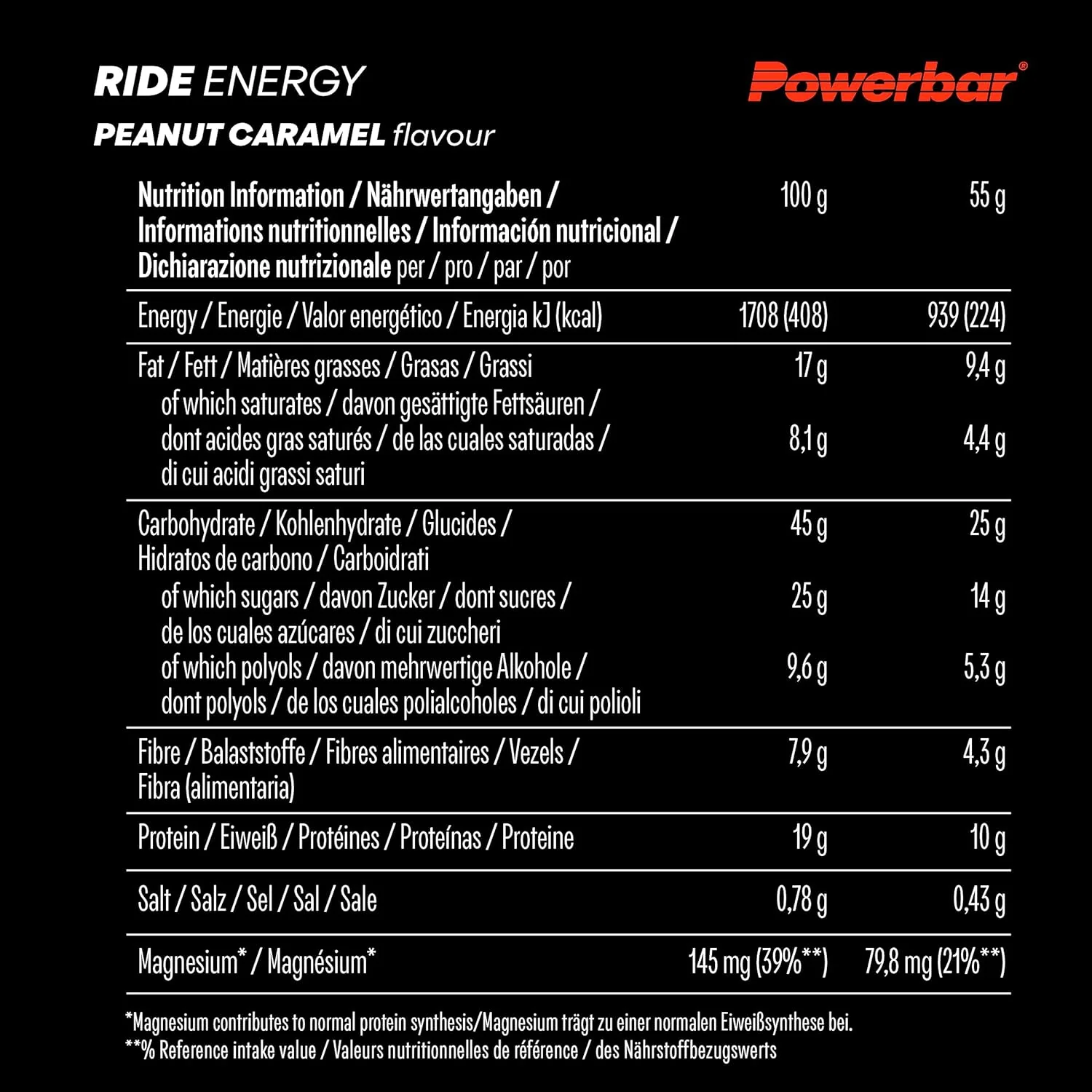 Ride Energy Bar (18x55g) - Image 4