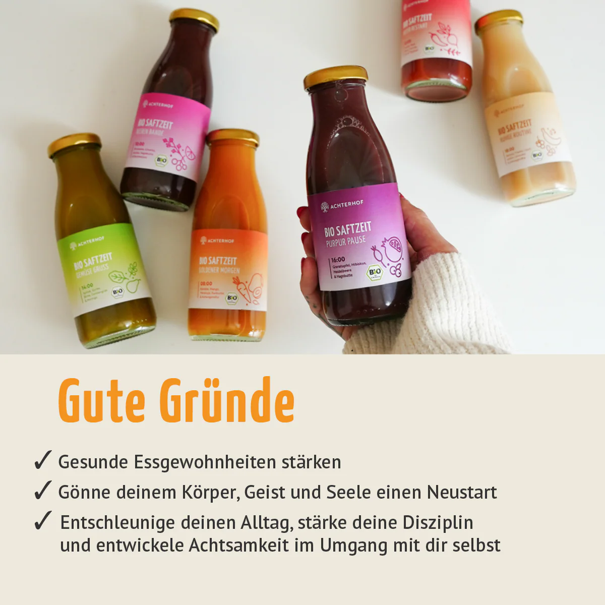 Saftzeit Bio Fastenkur 1-7 Tage (6 Flaschen pro Tag) - Image 4