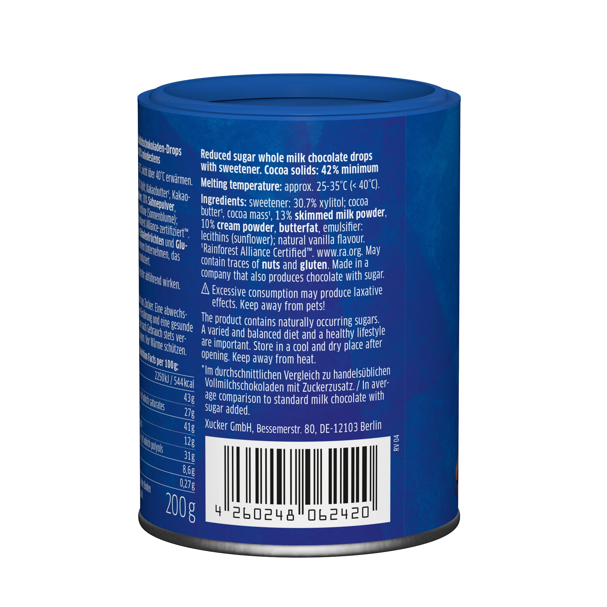 Chocolatedrops milkchocolate met finse xylit (200g) - Image 3