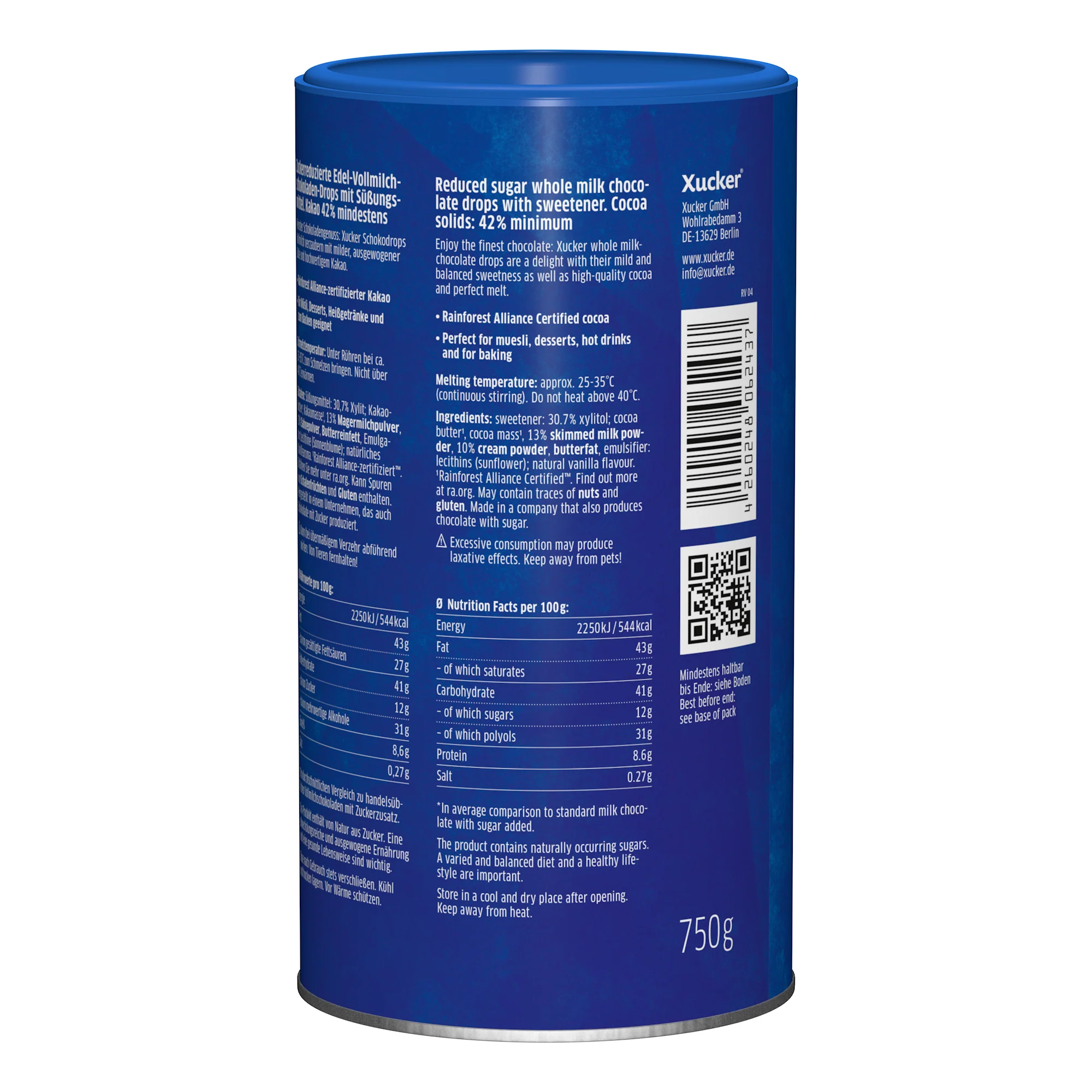 Chocolate Drops Milk Chocolate met finse xylitol (750g) - Image 3