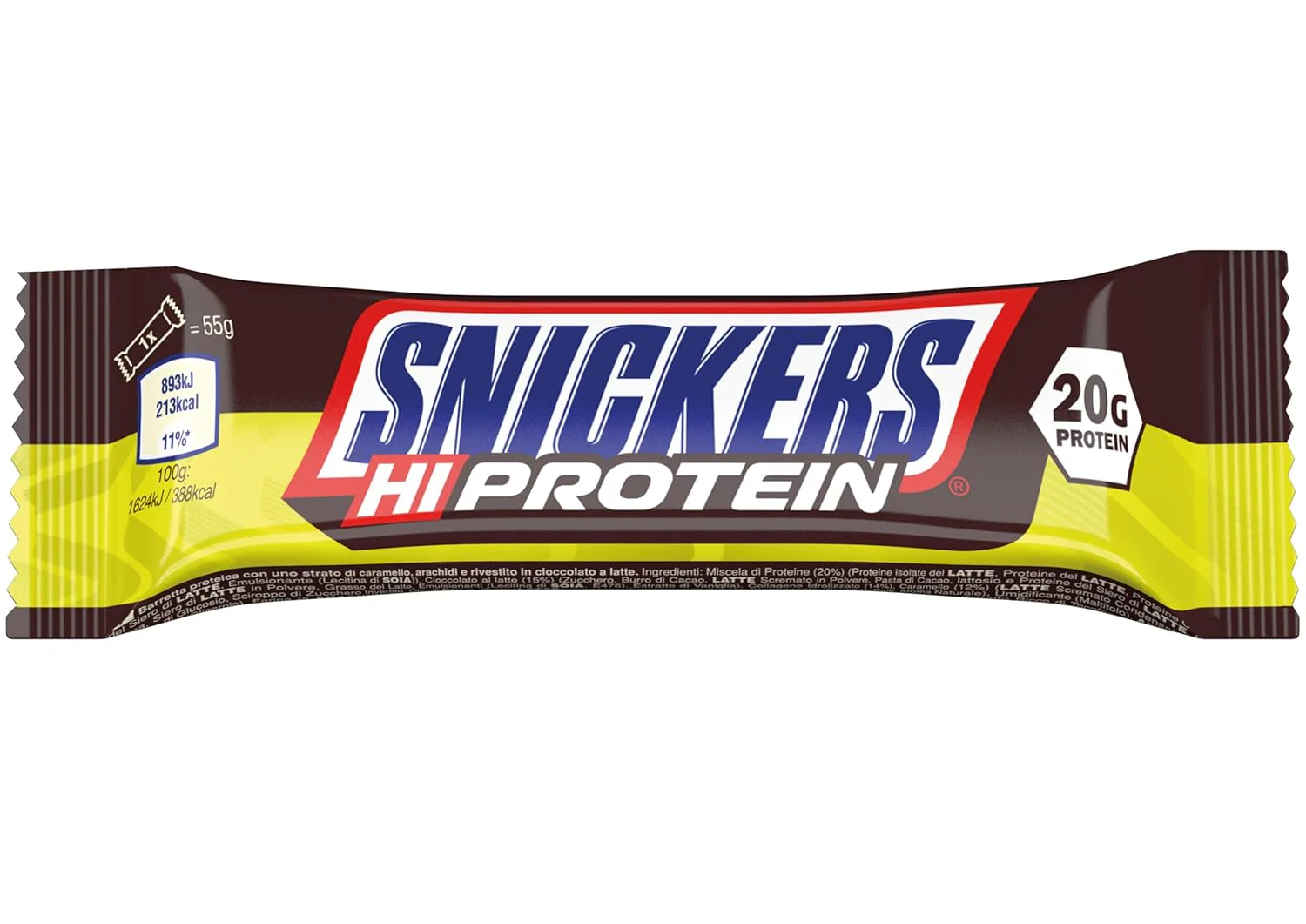 Snickers Hi-Protein Bar - 12x55g - Original - Image 3