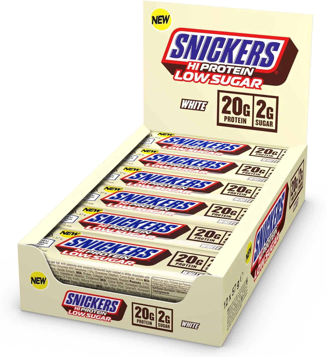 Snickers Low Sugar High Protein Bar (12x57g) - Image 6