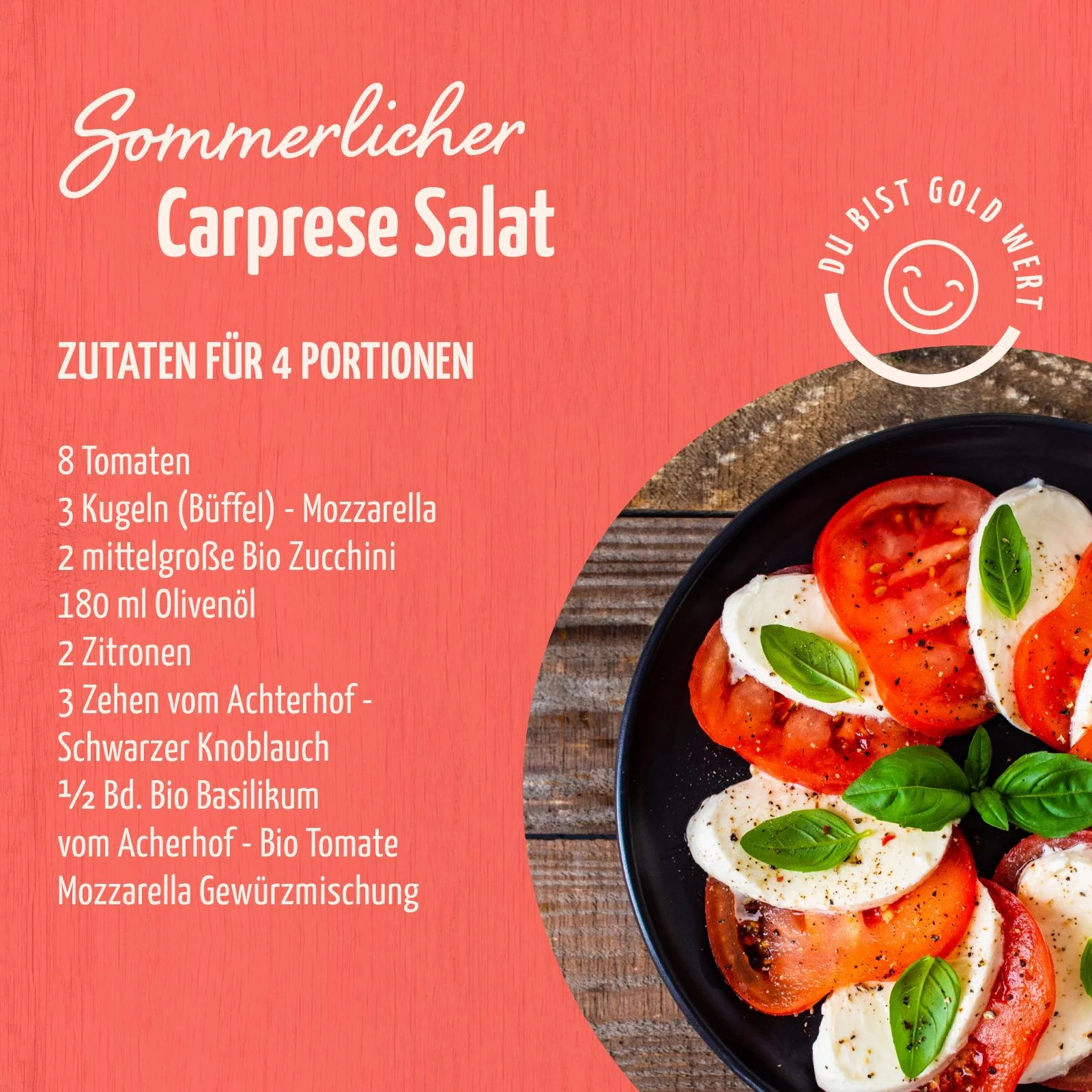 Tomate Mozzarella Gewürzzubereitung Bio (100g) - Image 3