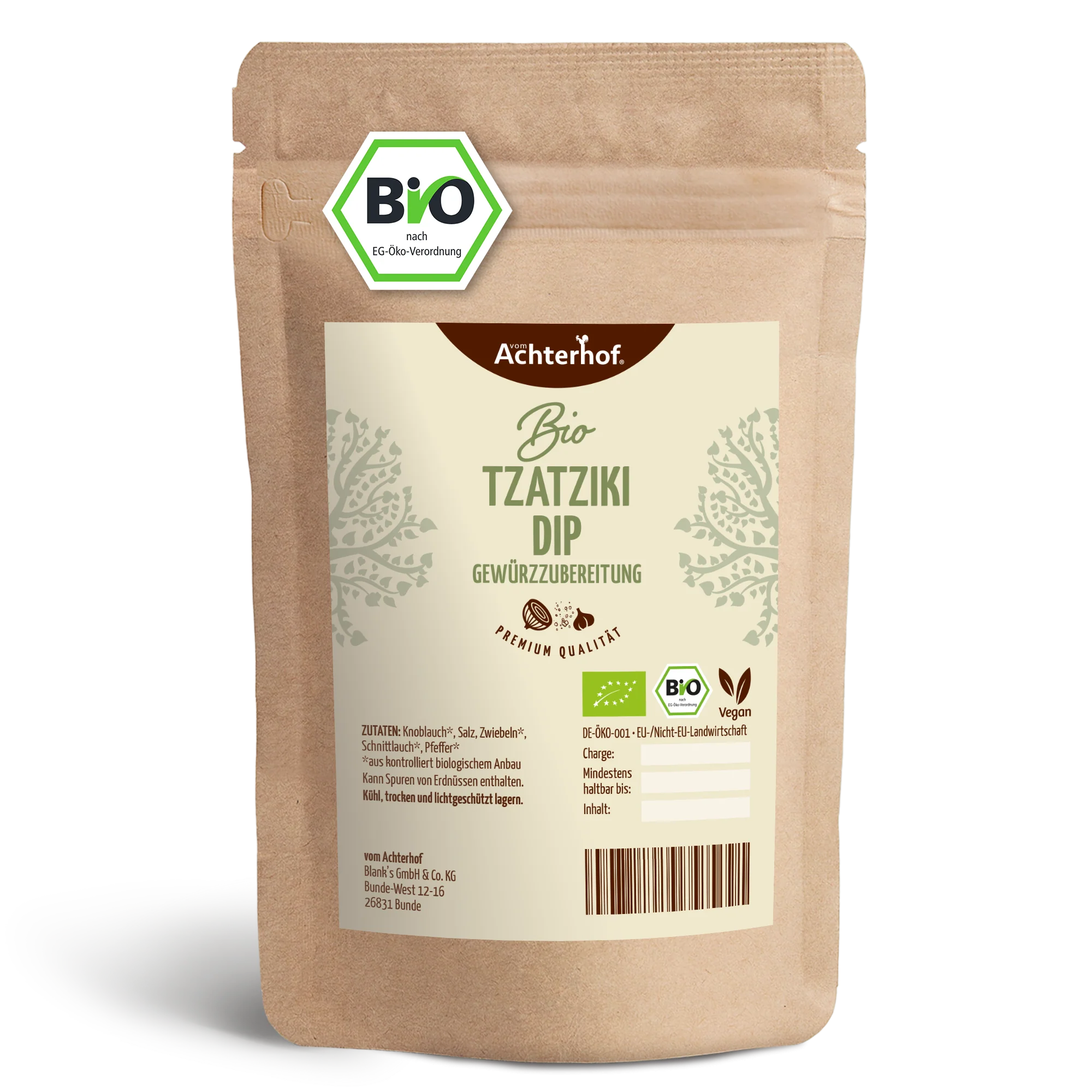 Tzatziki Dip Gewürzzubereitung Bio (100g)