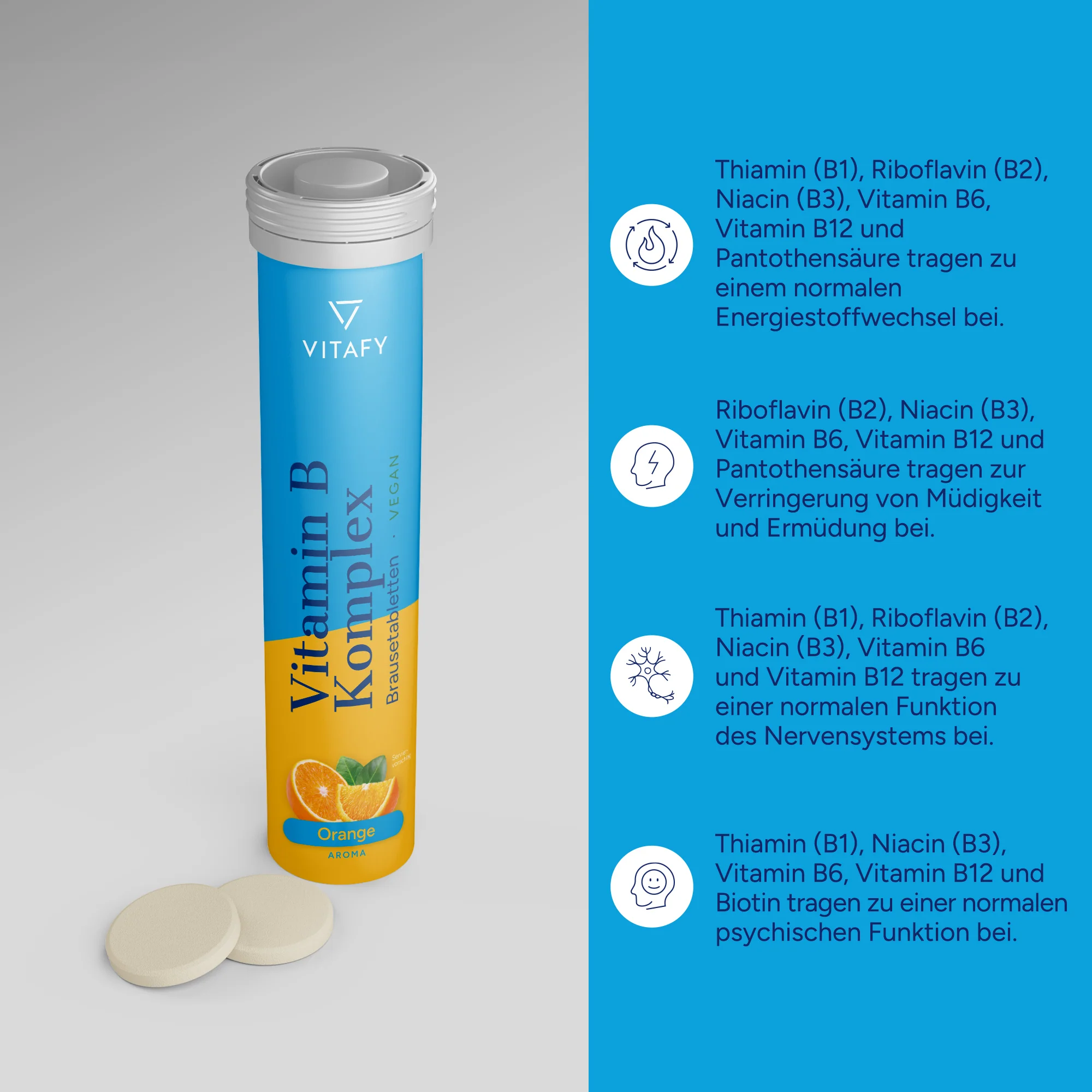 Vitamine B Complex - Orange (20 bruistabletten) - Image 3
