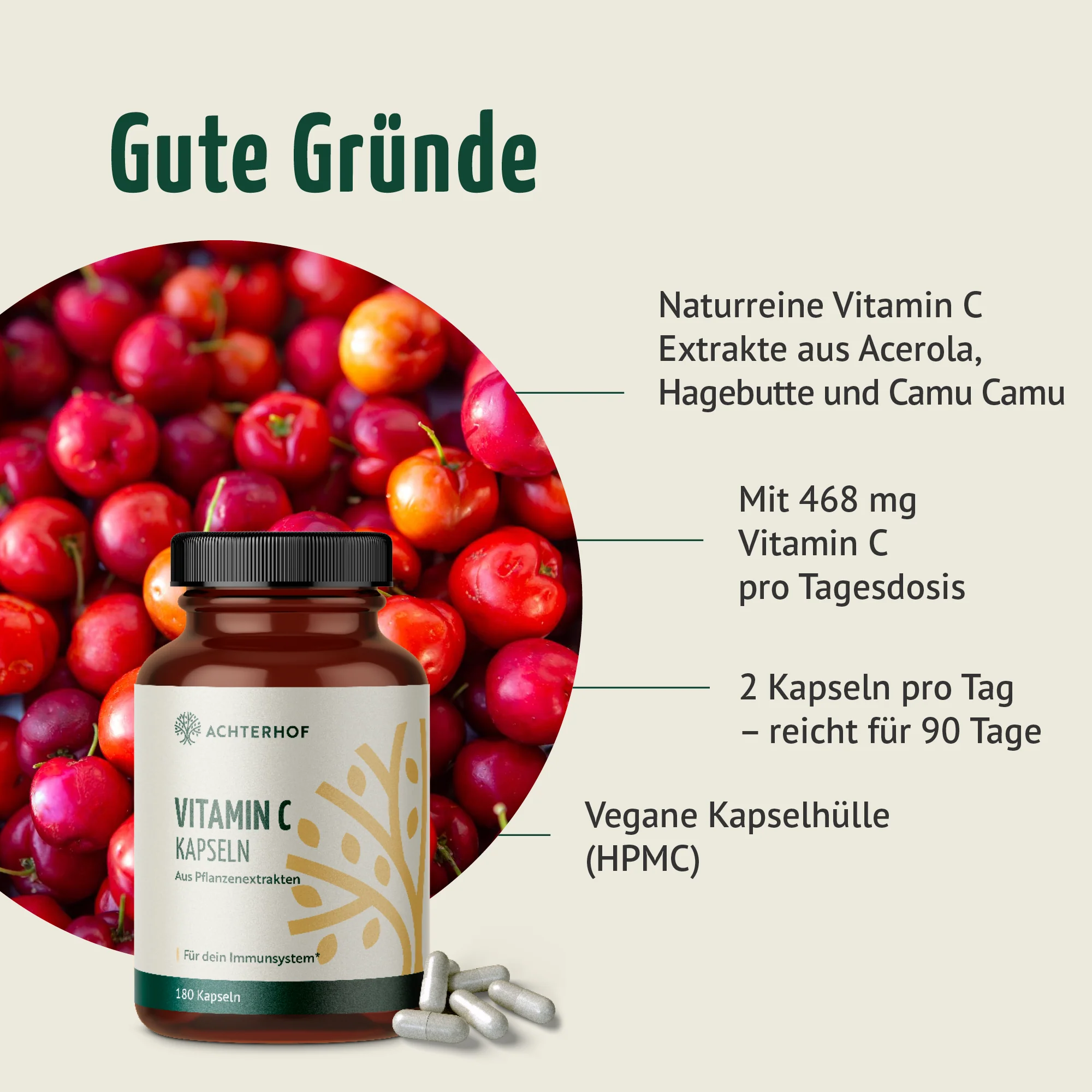 Vitamin C Kapseln (180 Kapseln) - Image 2