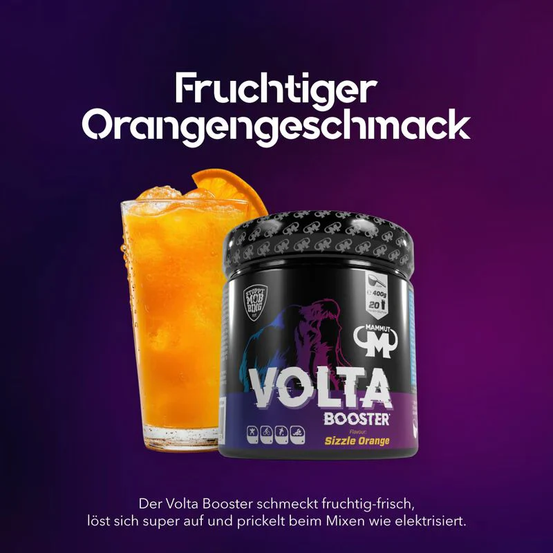 Volta Pre-Workout Booster Sizzle Orange (400g) - Image 5