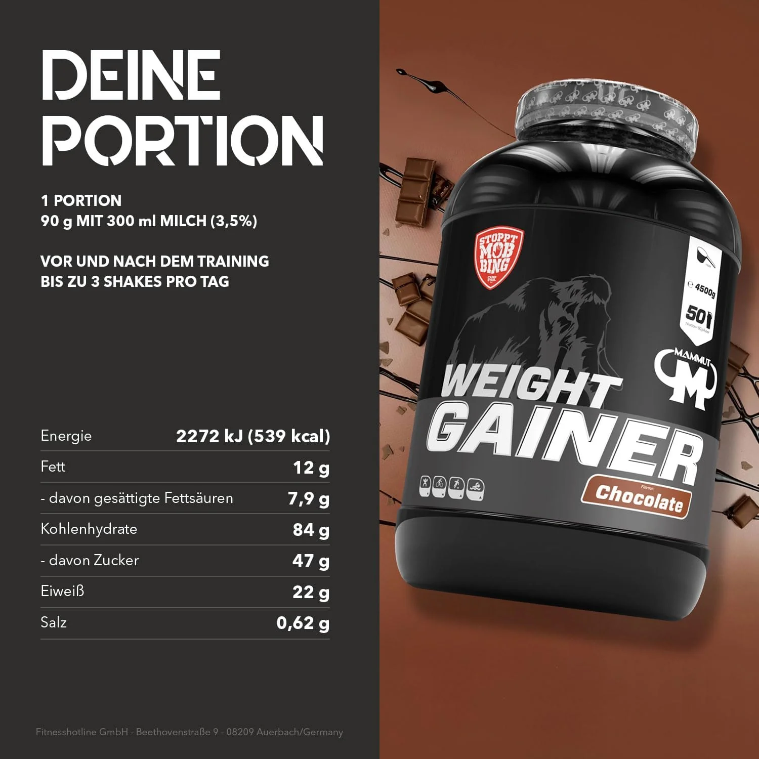 Weight Gainer Crash 5000 (4500g) - Image 13