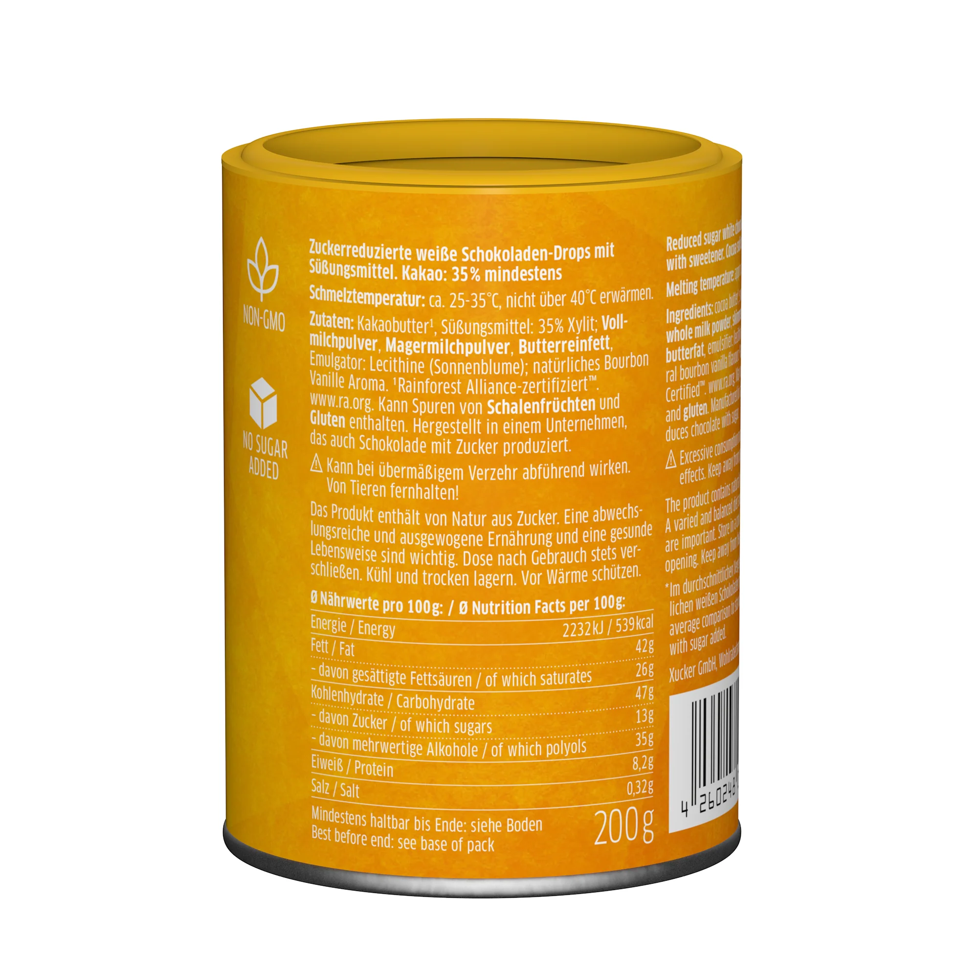 White Chocolate Drops met finse Xylitol (200g) - Image 3