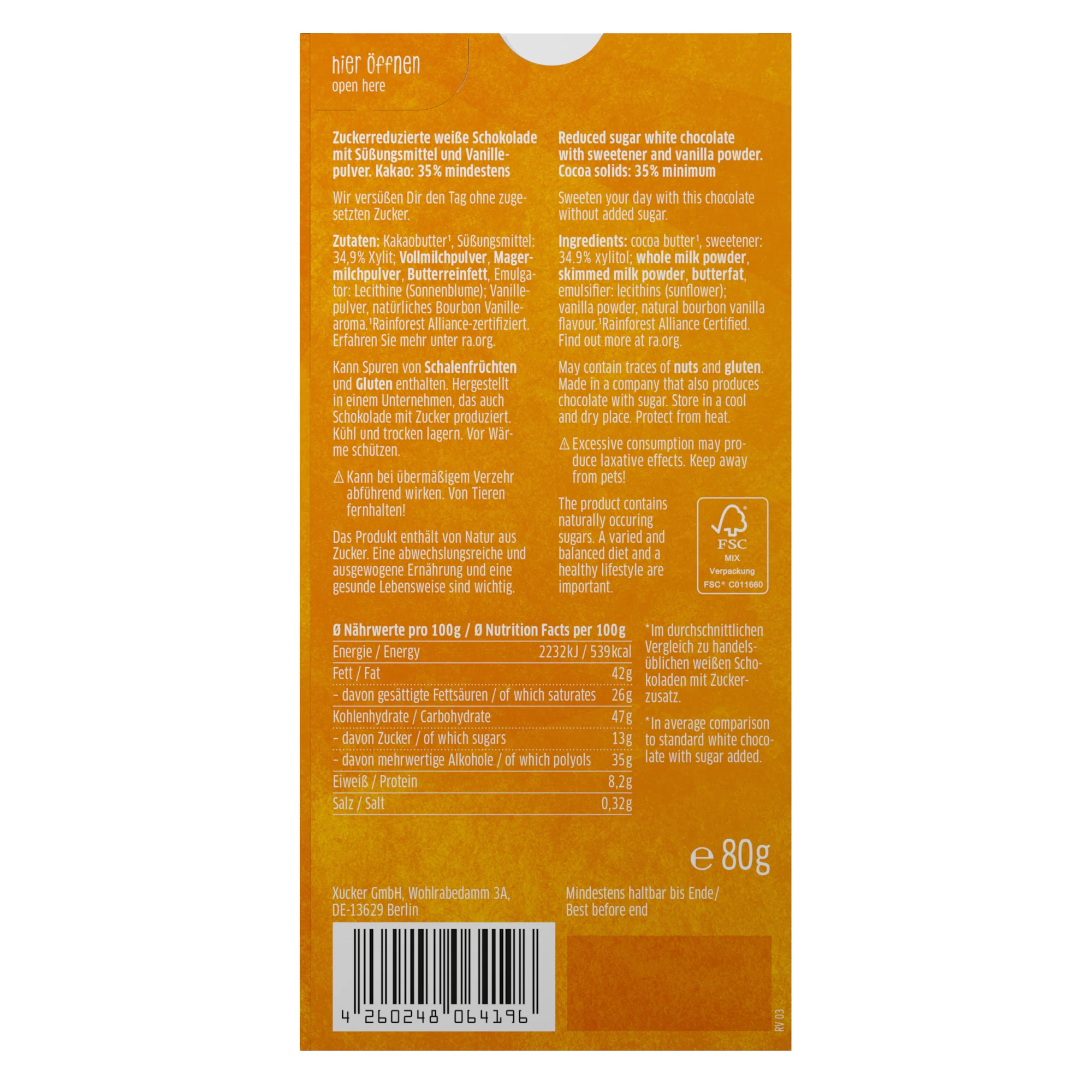 White Chocolate (100g) - Image 2