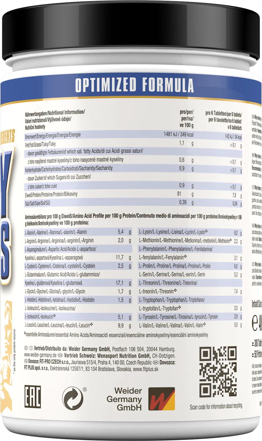 Whey Amino's (300 tabs) - Image 2