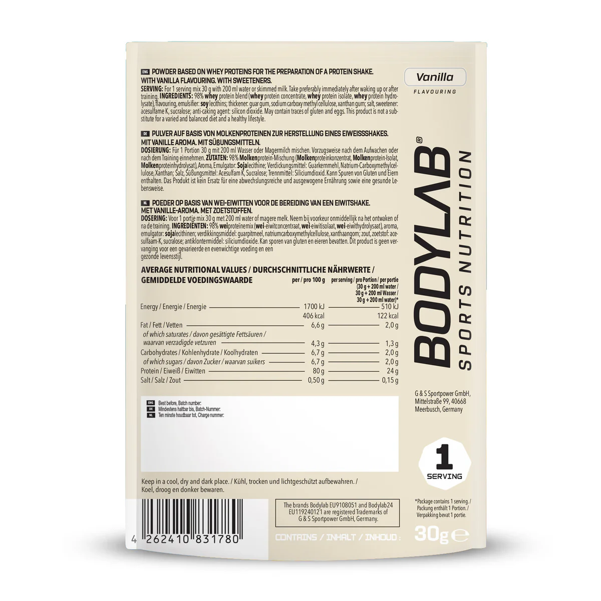 Whey Protein Proefpakket (8 Sachets elk 30g) - Image 48