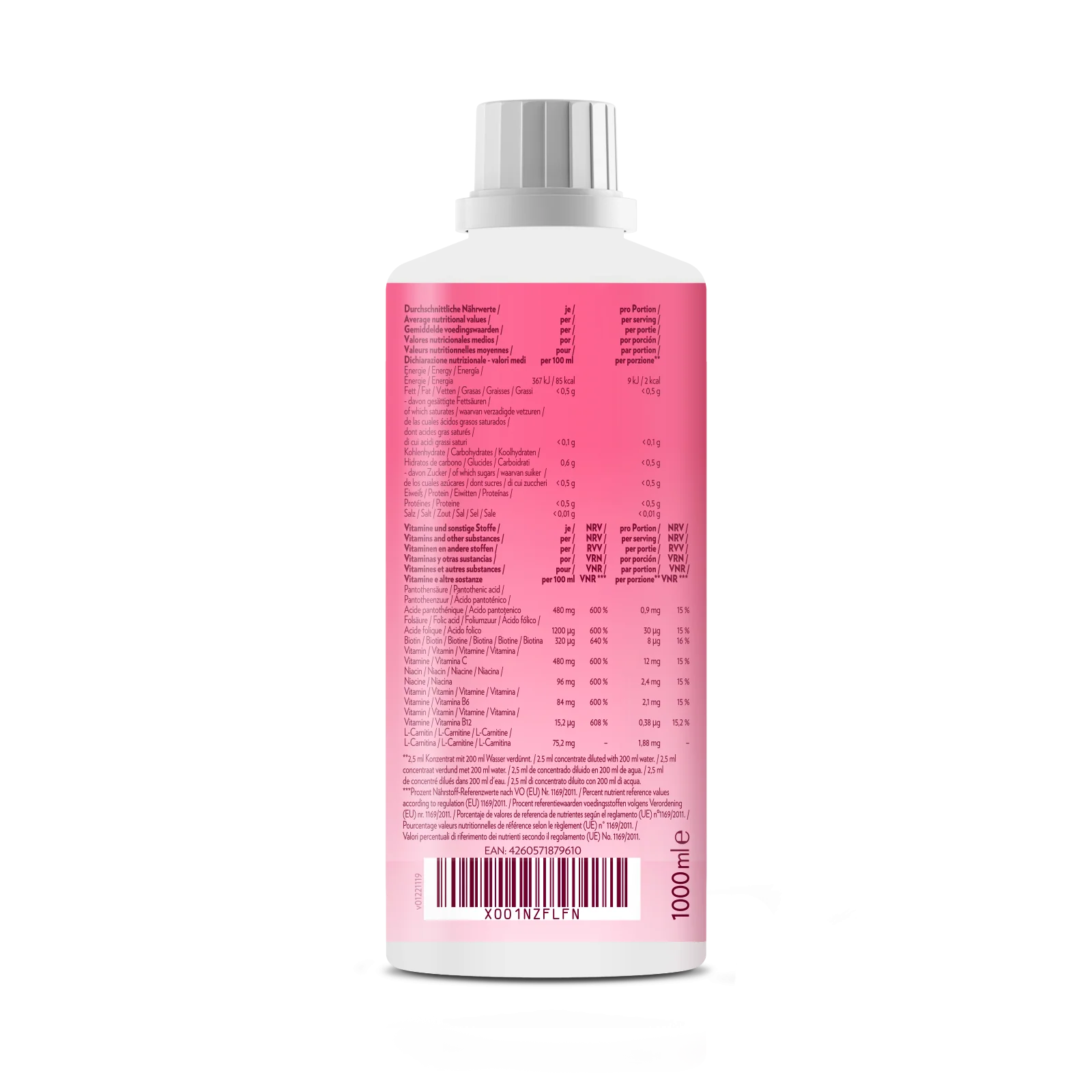 GYMQUEEN Zero Drink (1000ml) - Image 4