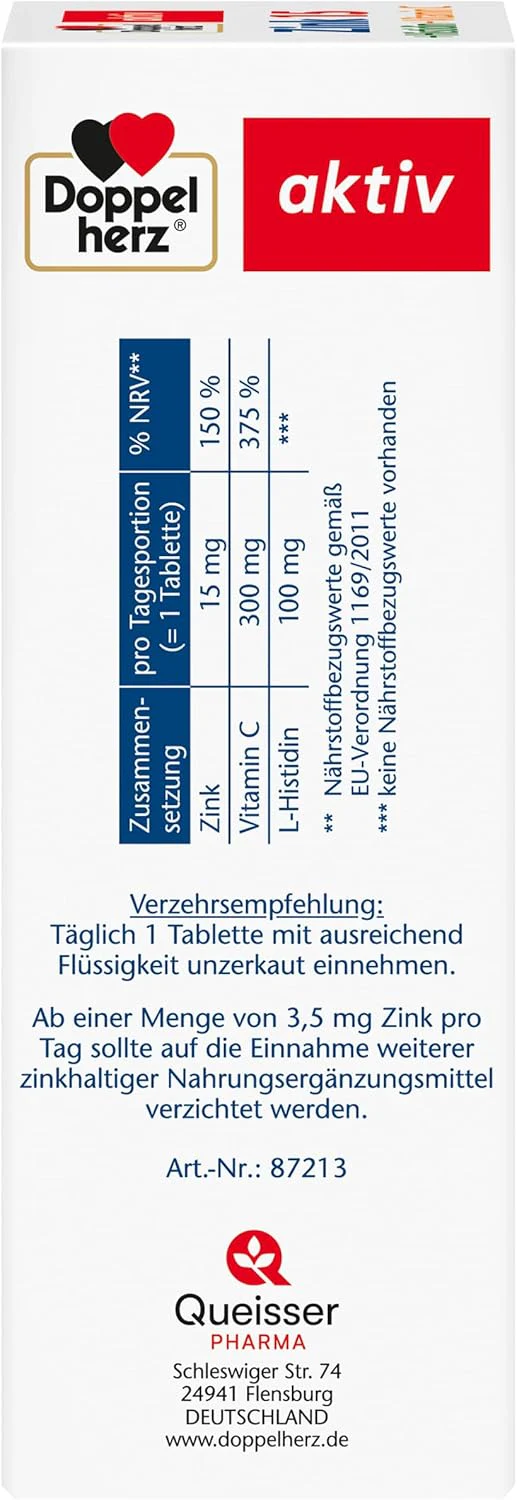 Zink 15 + Histidin + Vitamin C Depot (100 Tabletten) - Image 4