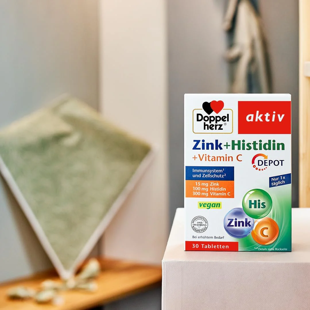 Zink 15 + Histidin + Vitamin C Depot (100 Tabletten) - Image 5